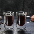 double wall glass coffee milk juice cup